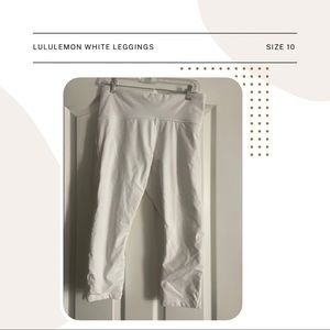 Lululemon White Leggings